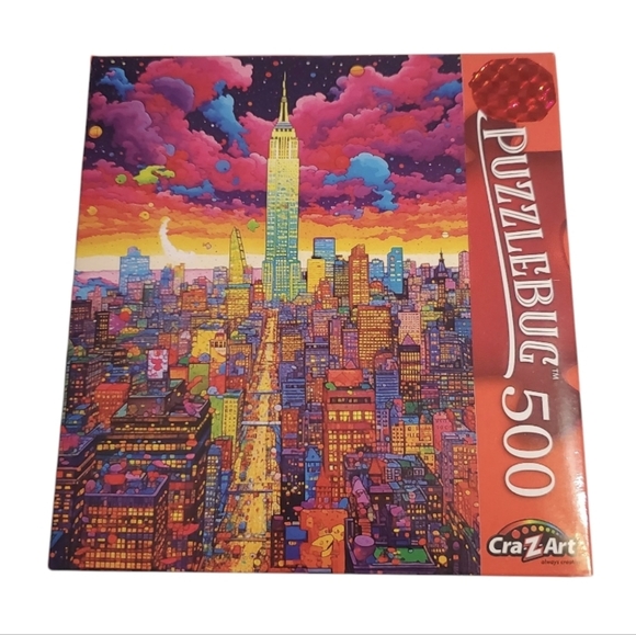Puzzlebug Deluxe Cra-Z-Art New York City Colors Puzzle 500 PCS 20"x12" - Picture 1 of 5